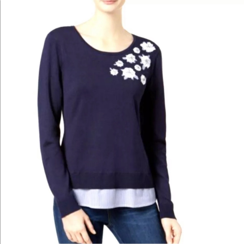Charter Club Layered Sweater Size XL